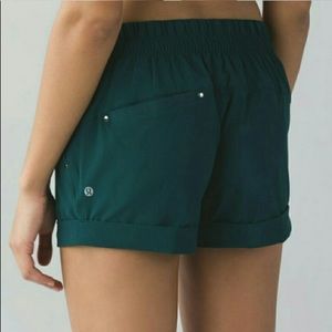 “Spring Break Away”, Cuffed Lululemon shorts